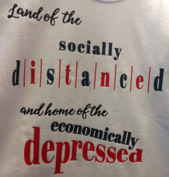 socially distanced economically depressed